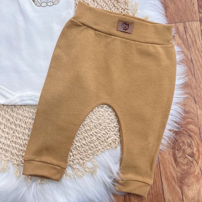 Conj. de Malha 3 peças - Leão com Jubinha - Caramelo e Off White
